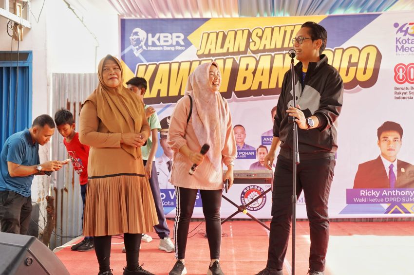Rico Waas Jalan Santai Bersama Relawan, KBR Jadi Mitra Pemerintah Dalam Menyerap Aspirasi Masyarakat