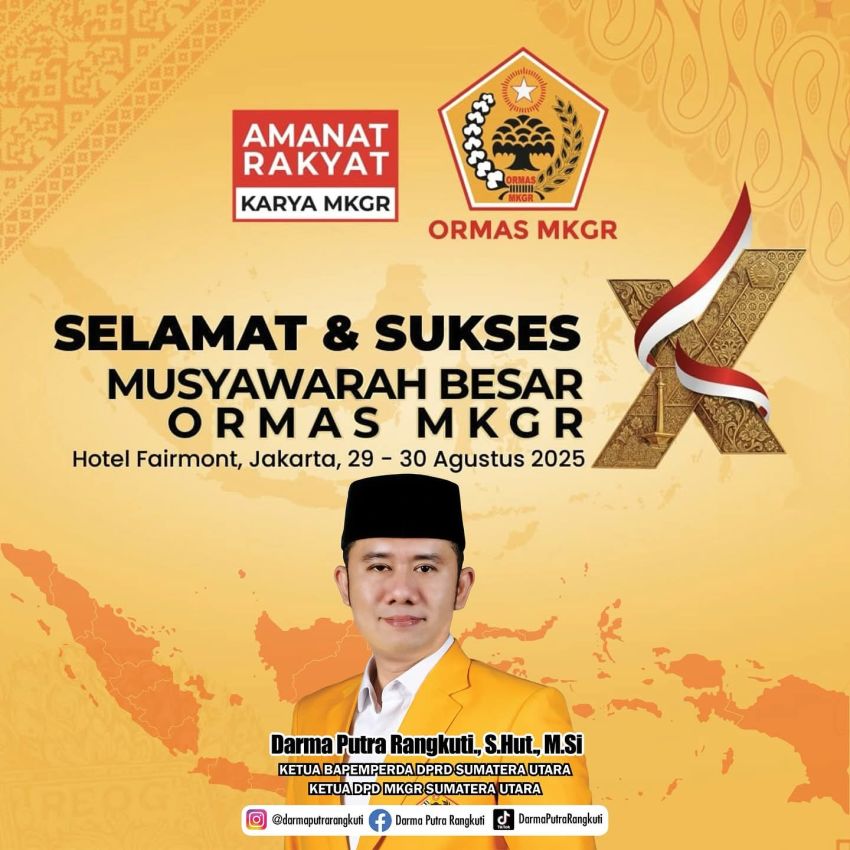 Ormas MKGR, Darma Putra Rangkuti : Mari Kita Wujudkan Semangat Gotong-Royong