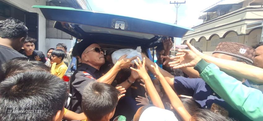Perkuat Persaudaraan Lewat Aksi Jumat Berkah, GRIB Jaya Kota Medan Bagikan 500 Kotak Nasi ke 5 Panti Asuhan