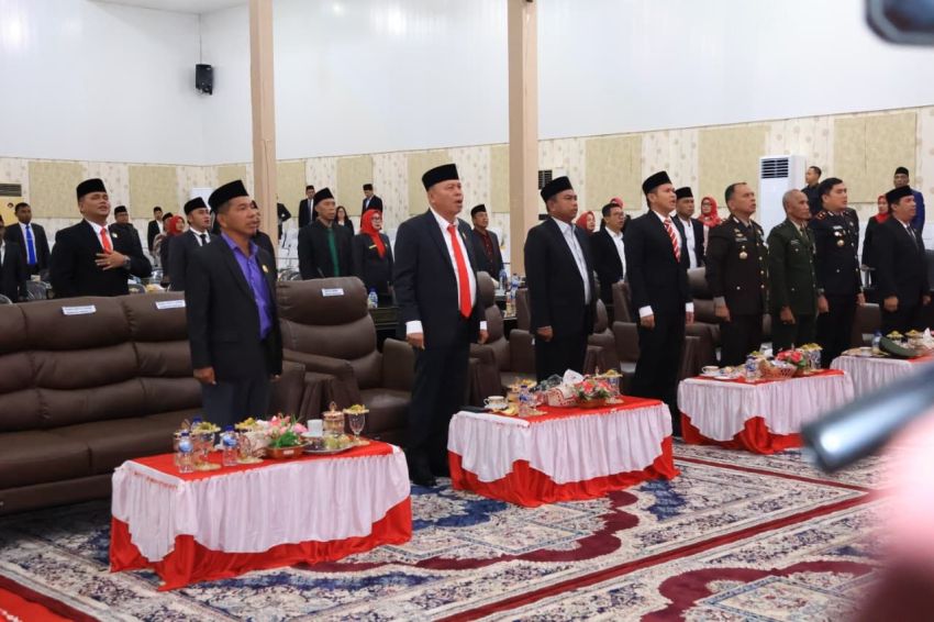 Secara Virtual, Jajaran Pemkab Sergai Bersama Unsur Forkopimda Saksikan Pidato Kenegaraan Presiden RI