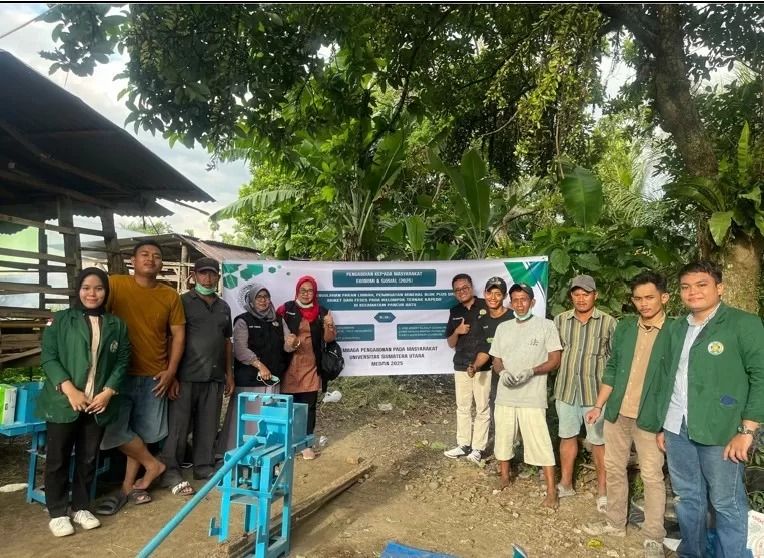 Peternak KaPeDo Wujudkan Peternakan Unggul dan Ramah Lingkungan Berkat Pendampingan Tim PKM LPPM FP USU