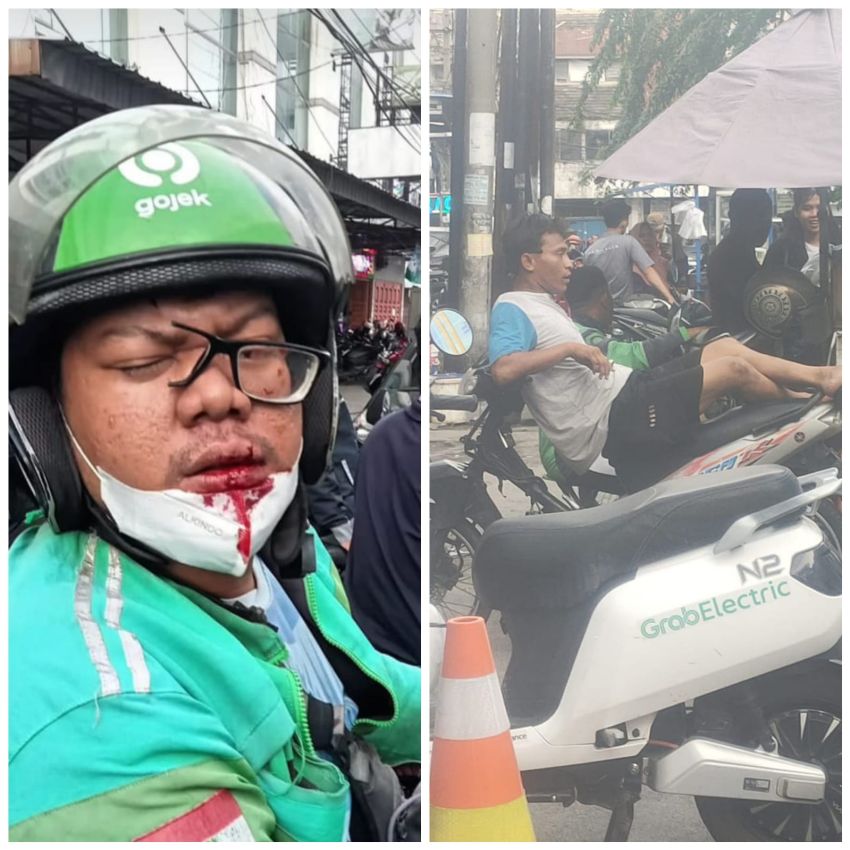 Driver Ojol dan Tukang Parkir Ribut di Depan Mall Center Point, 1 Terluka Pelaku Diamankan Polisi
