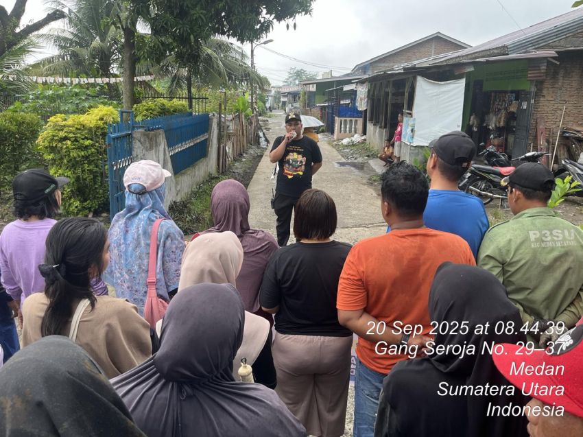 Pemko Medan Gelar World Clean Up Day, Lurah Tanjung Sari Pimpin Langsung Aksi Bersih-Bersih