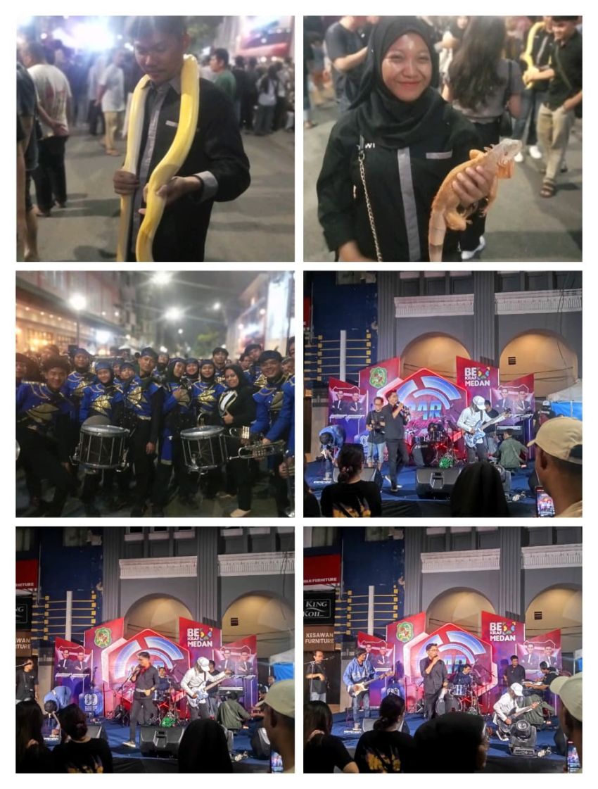 Car Free Night Pemko Medan Tampilkan Hiburan dan UMKM, Warga Tumpah Ruah di Pusat Kota