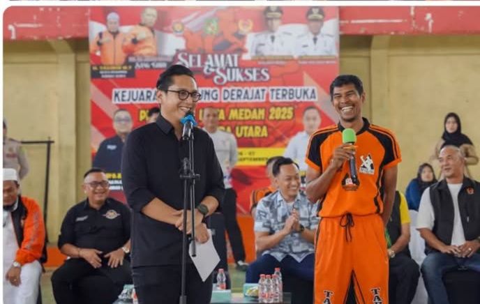 Buka Kejuaraan Tarung Derajat se-Sumut 2025, Wali Kota Medan Rico Waas: Harus Dikenal Dunia