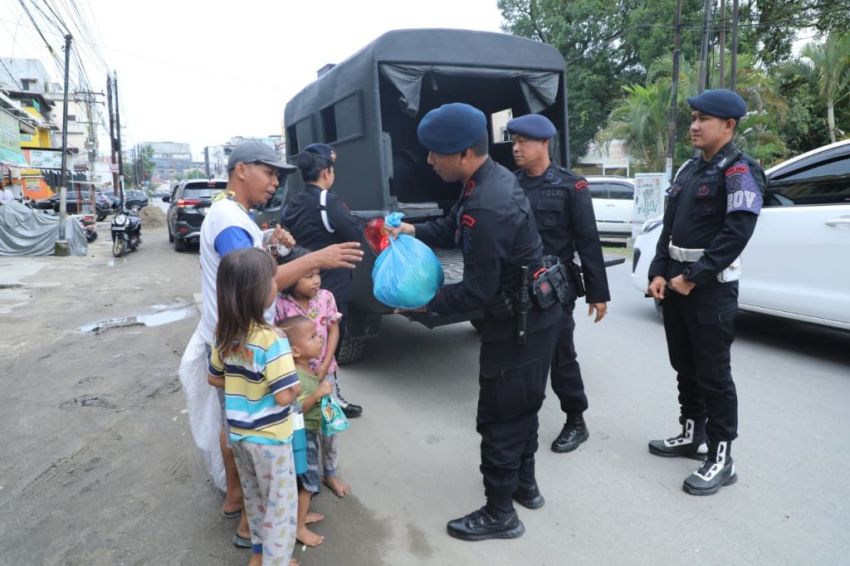 Brimob Polda Sumut Gelar “Minggu Kasih”, Tebar Kepedulian