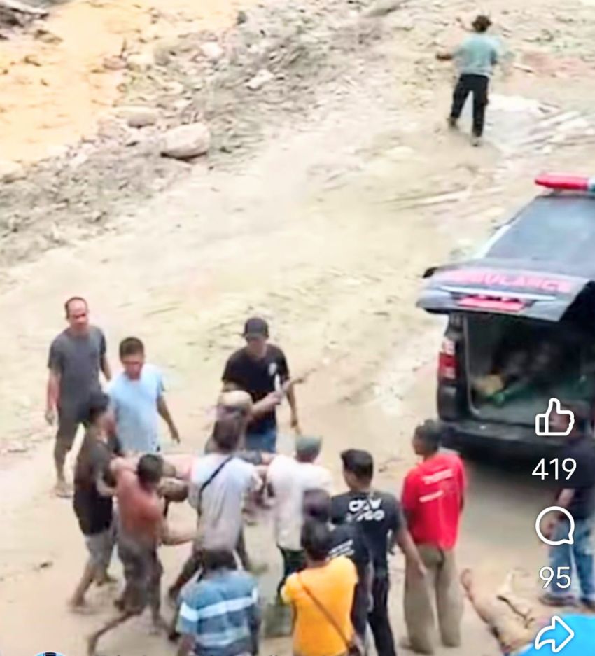 Tambang Batu Padas Longsor di Asahan, 3 Pekerja Tewas dan 1 Luka-Luka