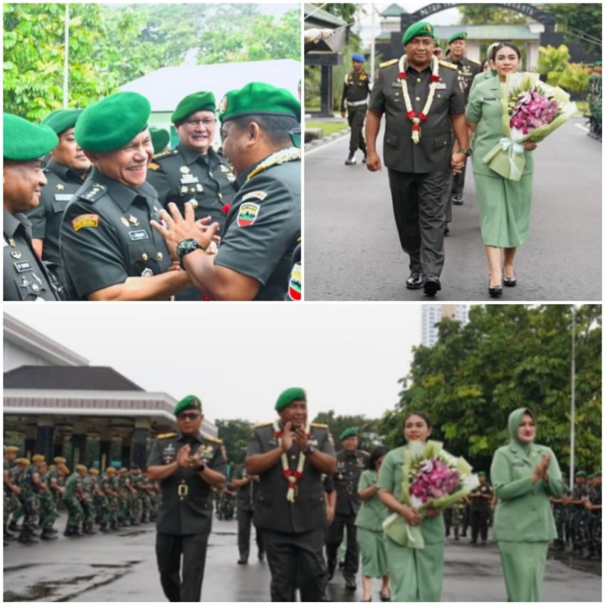 Pangdam I/BB Sambut Brigjen TNI Deki Santoso Pattinaya Sebagai Kasdam Baru
