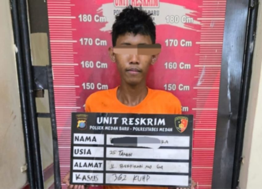 Pelaku Maling Ponsel Modus Pura-Pura Beli Rokok, Gol di Polsek Medan Baru