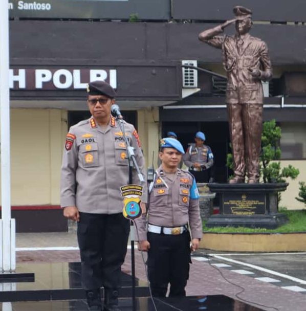 Kombes Parhorian Lumban Gaol Plt Kapolrestabes Medan, Pimpin Apel Perdana