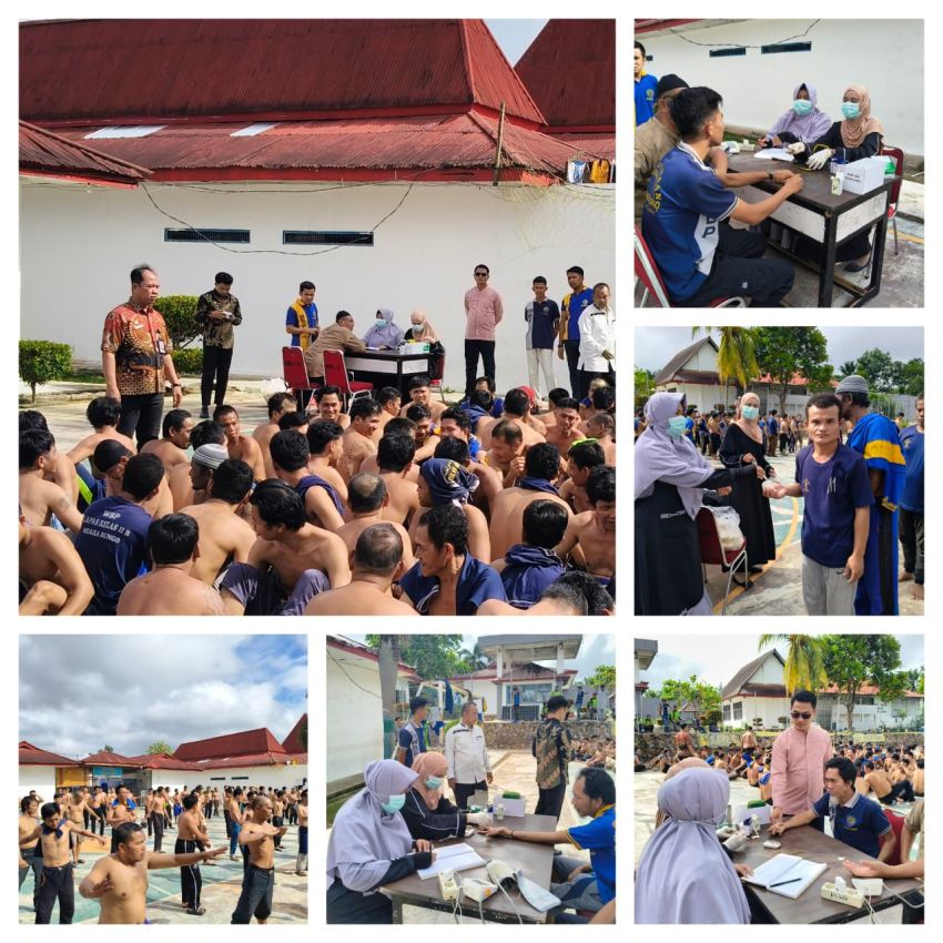 Lapas Kelas II B Muara Bungo Perkuat Pembinaan Warga Binaan dengan Pemeriksaan Kesehatan