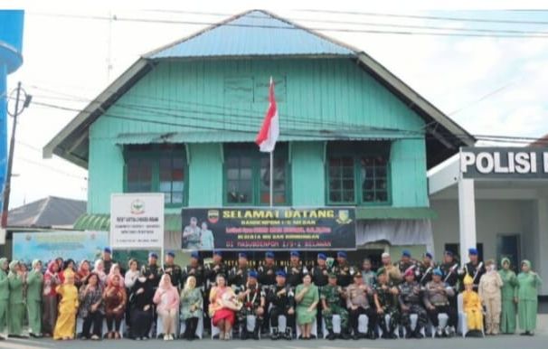 Denpom 1/5 Medan dan Persit KCK Kunjungi Subdenpom 1/5-1 Belawan