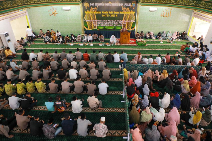 Doa Bersama Polda Sumut di Hari Maulid Nabi, Meneladani Akhlak Rasulullah Membangun Polri Presisi