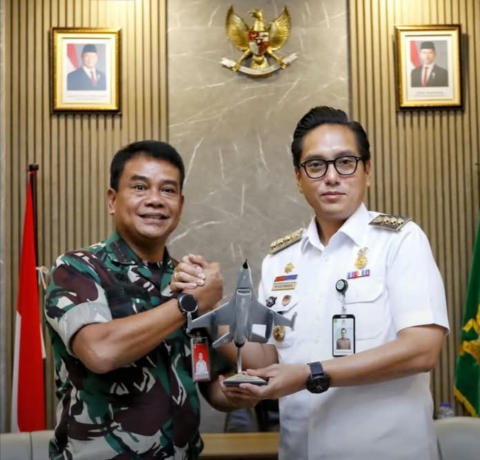 Rico Waas Terima Kunjungan Danlanud Soewondo Kolonel Nav Sonni Benny Simanjuntak MSi Han