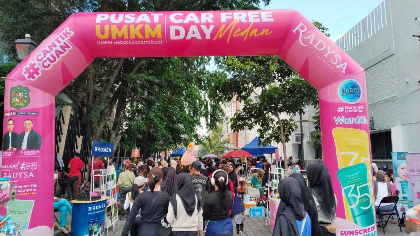 Car Free Day Pemko Medan Ramai, Artis Lokal hingga Layanan Publik Warnai Acara