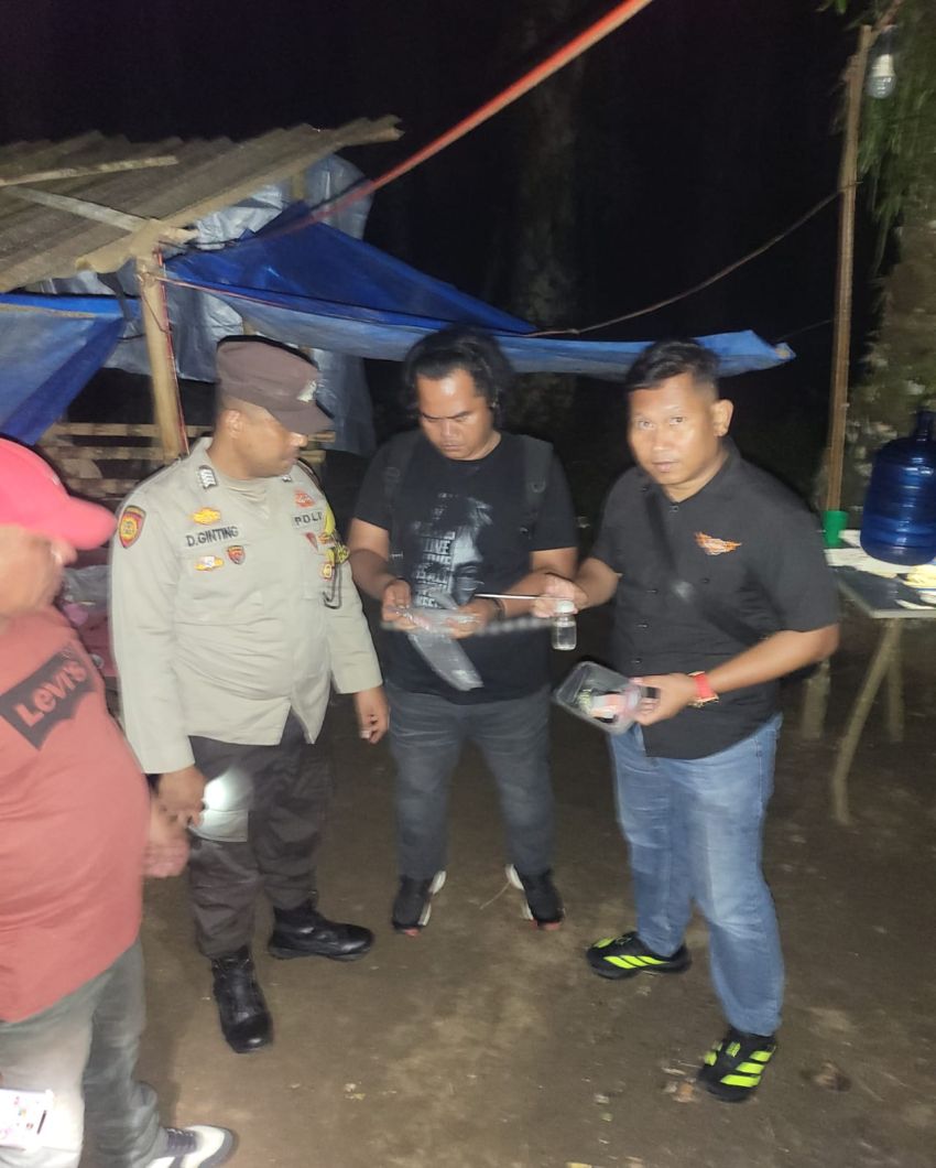 Polsek Kuala Gerebek Sarang Narkoba di Desa Parit Bindu