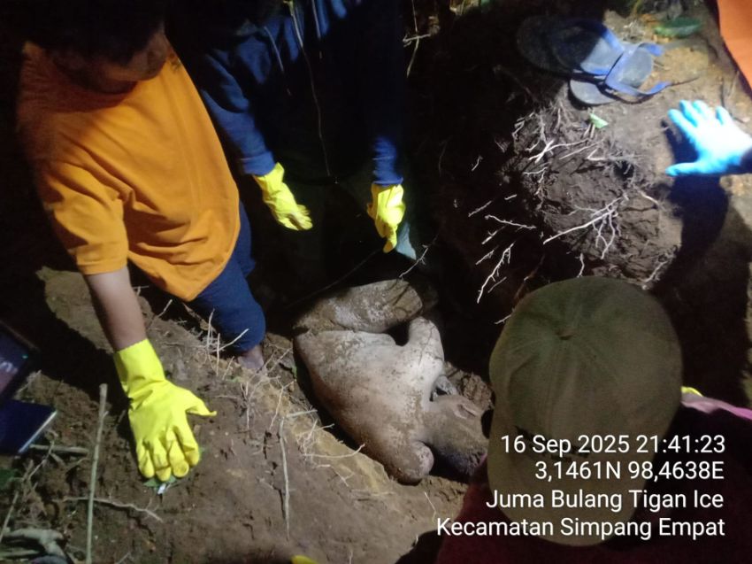 Warga Simpang Empat Ditemukan Tewas "Terkubur "di Areal TPU Muslim