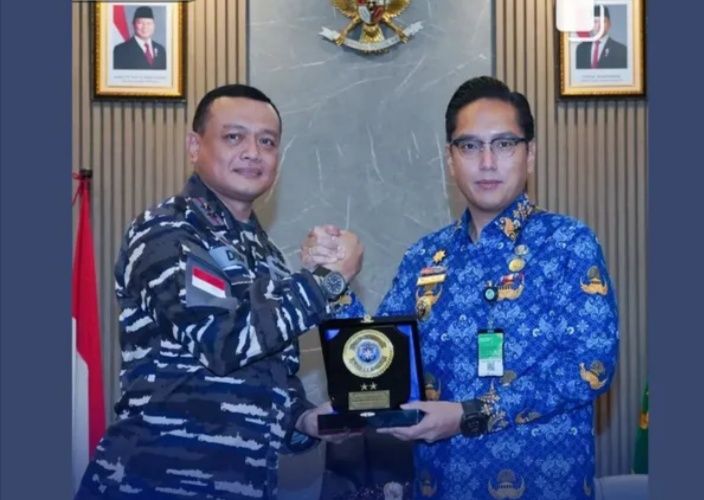 Terima Kunjungan Dankodaeral I TNI AL, Walikota Medan Rico Waas: Pentingnya Koordinasi dan Sinergi Jaga Kekondusifan Medan