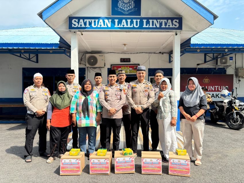 HUT Ke-70 Lantas, Satlantas Polres Langkat Gelar Doa Bersama