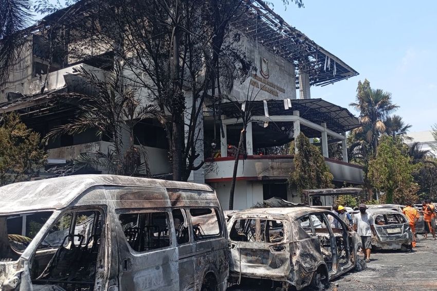 11 Orang Pembakar Gedung DPRD Makassar dan Sulsel Jadi Tersangka, Dari Mahasiswa Hingga Juru Parkir