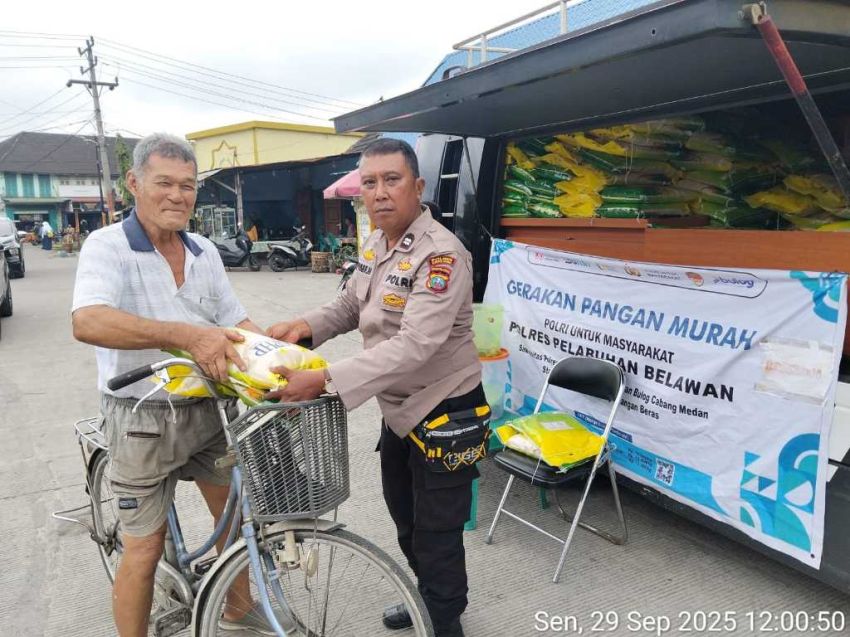 Polres Pelabuhan Belawan Gelar Gerakan Pangan Murah