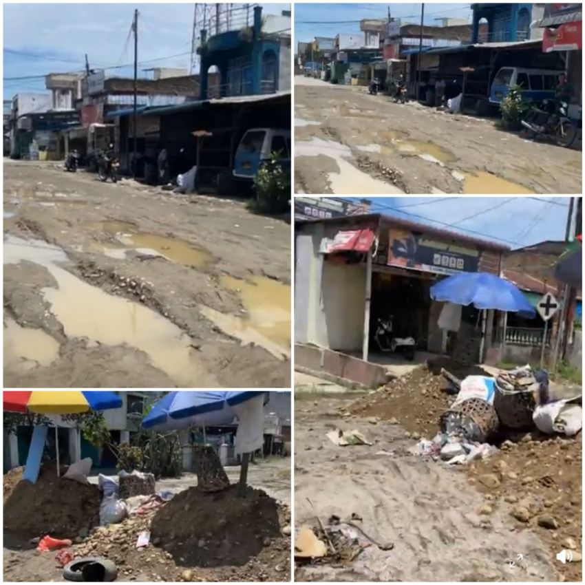 Warga Galang Kota Blokir Jalan Rusak, Tuntut Perbaikan dari Pemprov Sumut