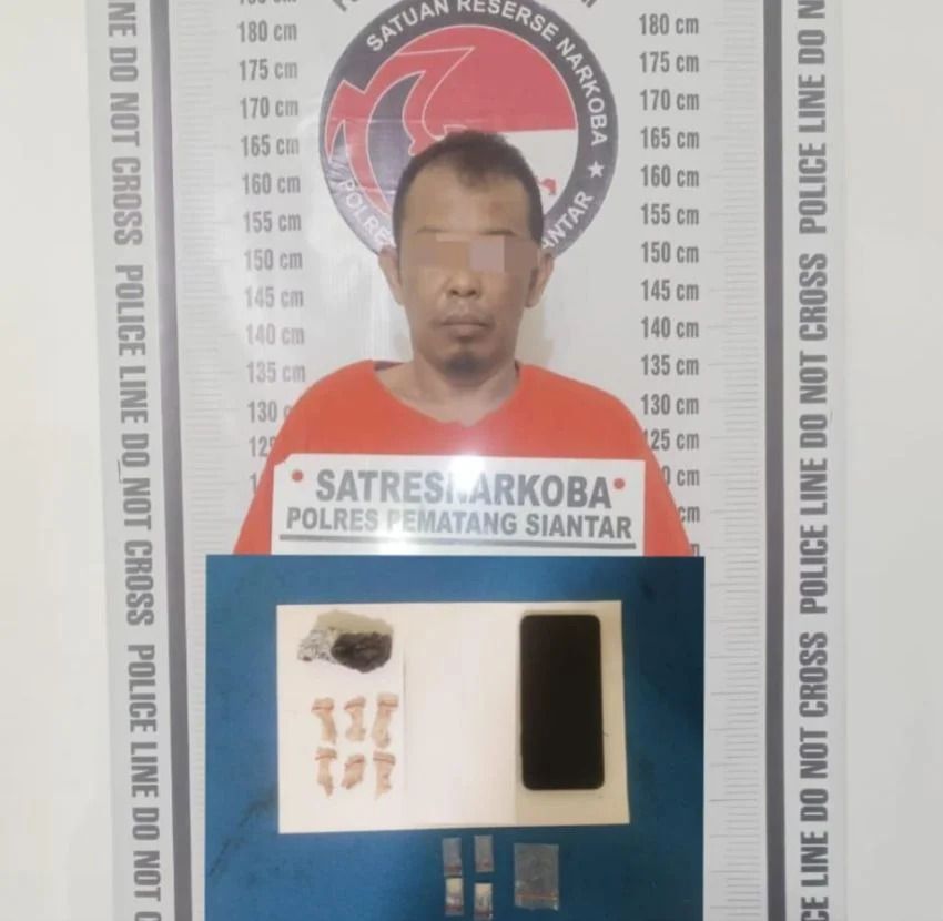 Polres Siantar Tangkap Residivis Narkoba Sembunyikan Sabu dalam Mulut