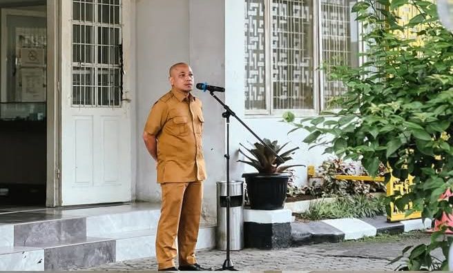 Apel Pagi di Dinas SDABMBK Kota Medan, Fakhrul Semangati Anggota