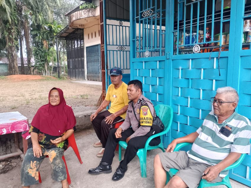 Bhabinkamtibmas Aktif Tatap Muka dengan Warga di Wilayah Polres Padang Lawas