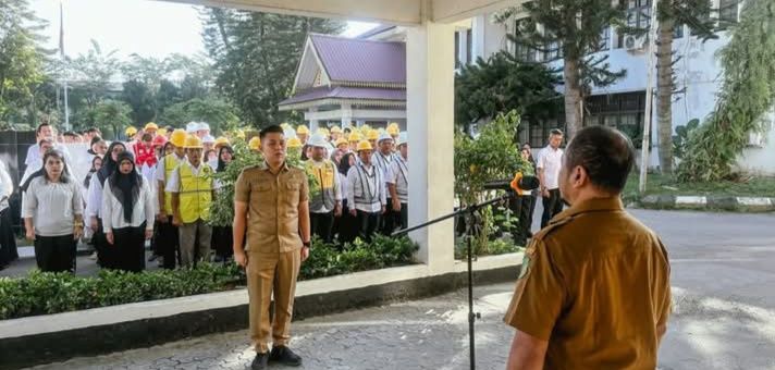 Apel Pagi Dinas SDABMBK: Disiplin, Adaptasi dan Keselamatan Menjadi Kunci Dalam Bekerja