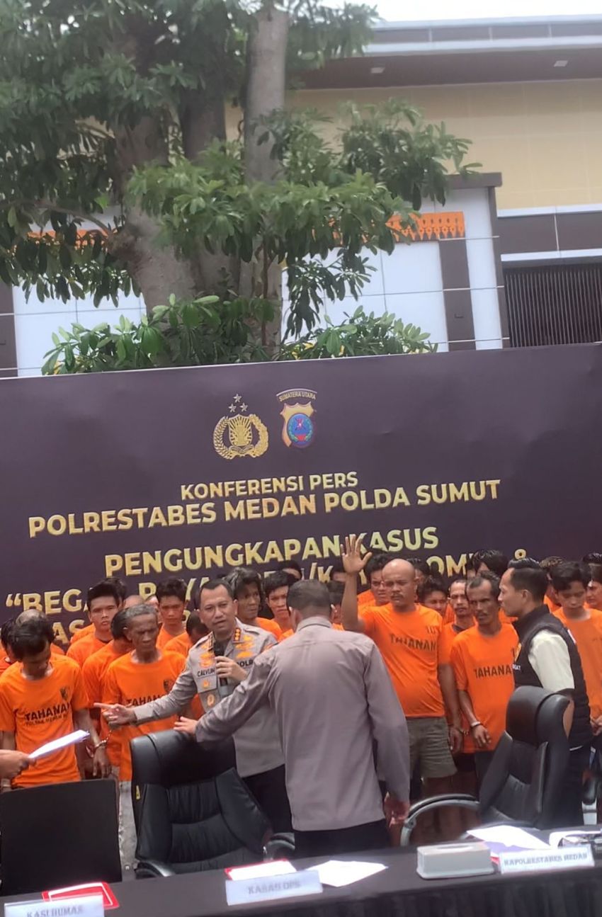 Alamak! Proyek Renovasi Stadion Teladan Jadi Sasaran Maling, Polrestabes Medan Tangkap 4 Tersangka