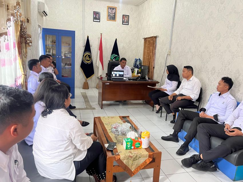 Bapas Kelas II Sibolga Gelar Rapat Dinas dan Perkenalan Pejabat Struktural Baru