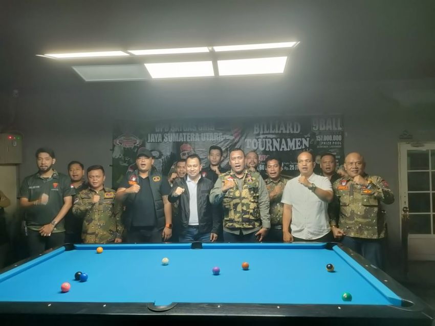 Kapolrestabes Medan Buka Turnamen Biliar GRIB Jaya, Tekankan Semangat Sumpah Pemuda untuk Keamanan Kota