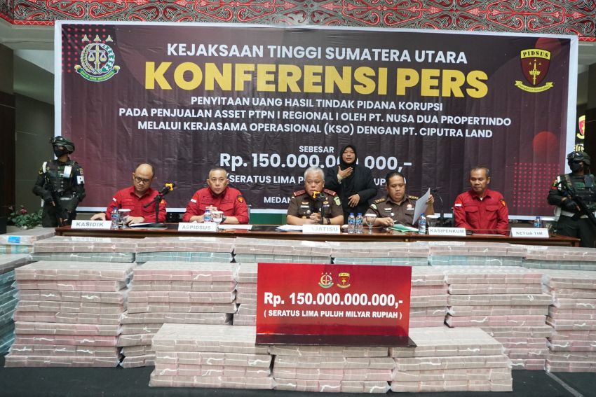 Penyidik Kejati Sumatera Utara Amankan Rp 150 Miliar Dari PT Deli Megapolitan Kota Residence