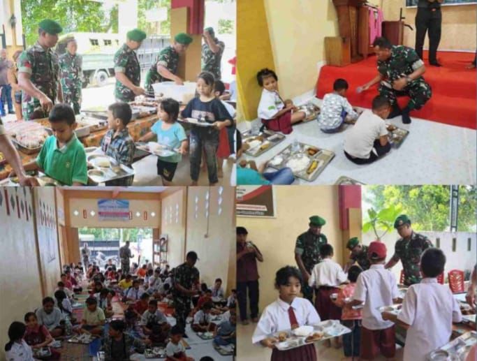 Kodam I/Bukit Barisan Salurkan 250 Paket Makanan Sehat Bergizi untuk Anak Panti Asuhan di Kota Medan
