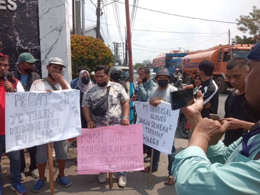 Aksi Demo di Depan Pabrik Universal Glove Medan Ricuh, Wartawan Diintimidasi
