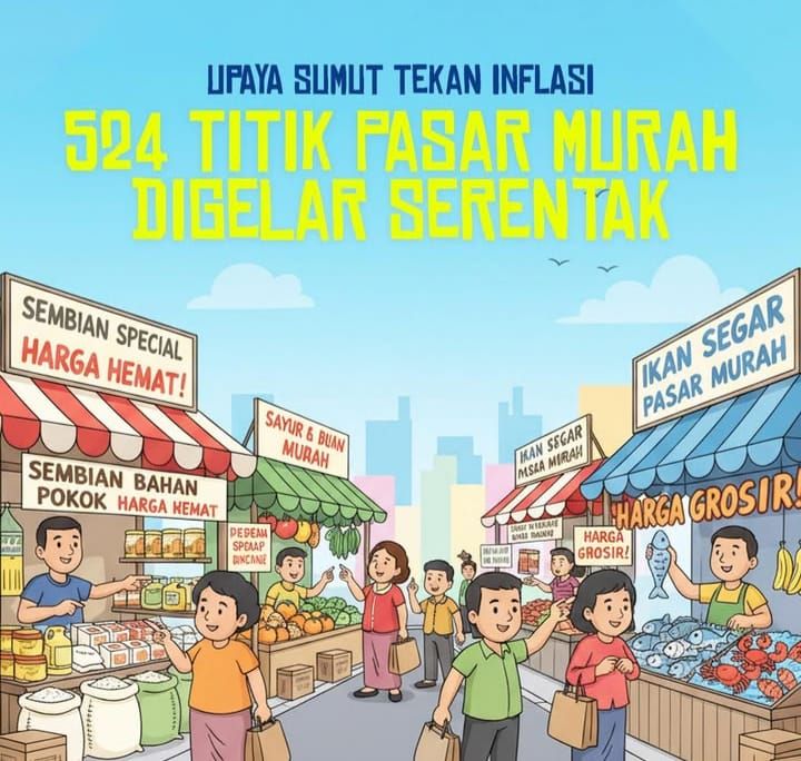 Pemprov Sumut Terus Gencarkan Gerakan Pasar Murah Tekan Laju Inflasi