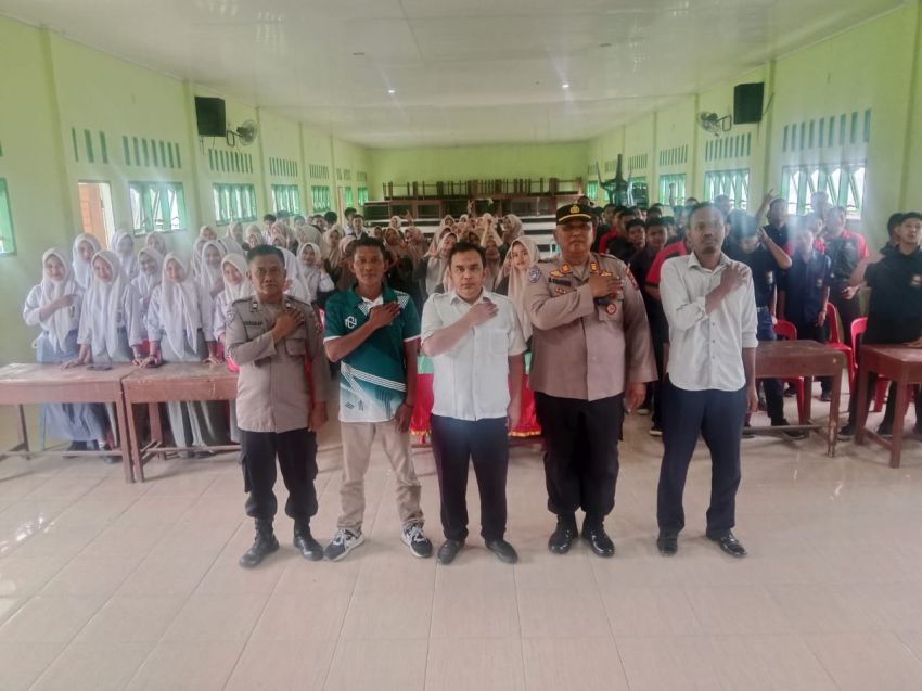 Polres Langkat Beri Edukasi Kamtibmas dan Anti Narkoba kepada Pelajar SMK Harapan Stabat
