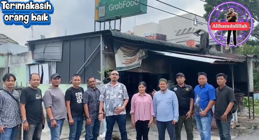 Personel Posmetro Medan Hadiri Undangan Jamuan Makan Siang Ketua OKK GRIB Jaya Kota Medan di RM Ikan Bakar Halimah