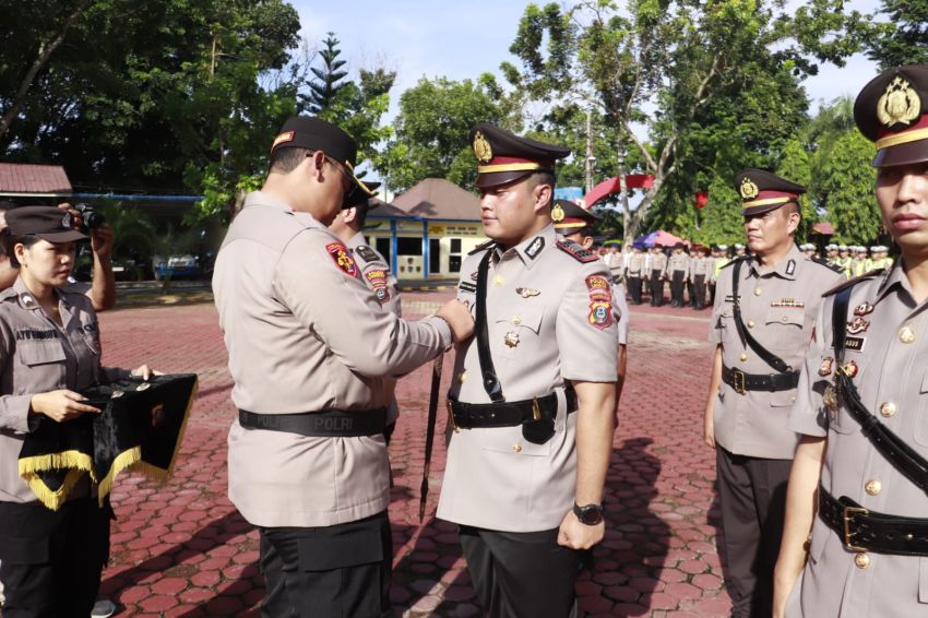 Kapolres Langkat Pimpin Serah Terima Jabatan Kasat Reskrim