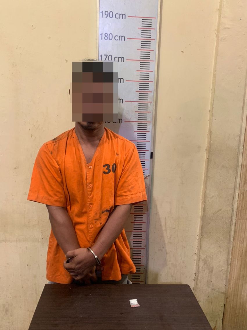 Polsek Kuala Polres Langkat Amankan Pelaku Pemakai Sabu