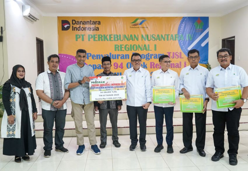 PTPN IV Regional I Tegaskan Komitmen Sosial: Rp1 Miliar Dana TJSL Triwulan III 2025, Dorong Kualitas Hidup Masyarakat Medan
