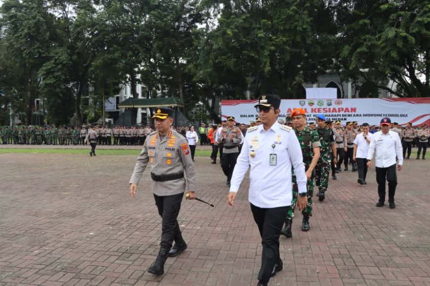 Antisipasi Banjir dan Longsor, Kapolrestabes Medan Pimpin Apel Kesiapsiagaan Lintas Sektor