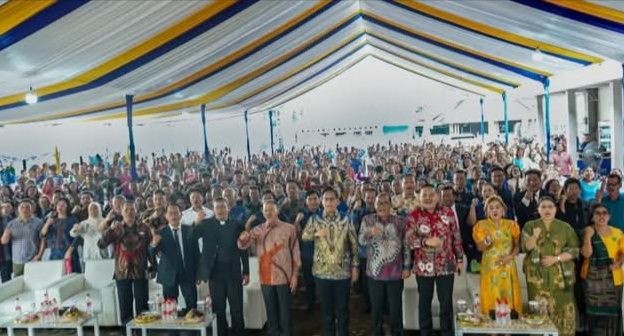 Rico Waas Ajak Jemaat HKBP Sei Agul Bersatu Dalam Semangat " Medan Untuk Semua"