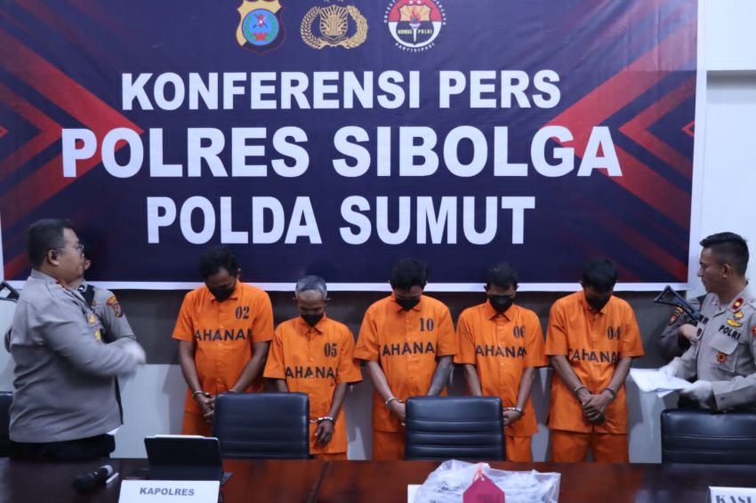 Lima Pelaku Pembunuh Pria di Masjid Agung Sibolga Ditangkap, Korban Ternyata Seorang Nelayan