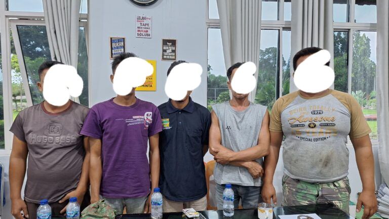 Sat Reskrim Polres Simalungun Bekuk 5 Bandit Pencuri TBS PTPN &ndash; 4