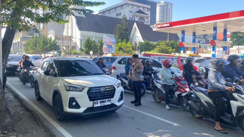 Kapolrestabes Medan Turun Tangan Amankan Distribusi BBM di SPBU Merak Jingga