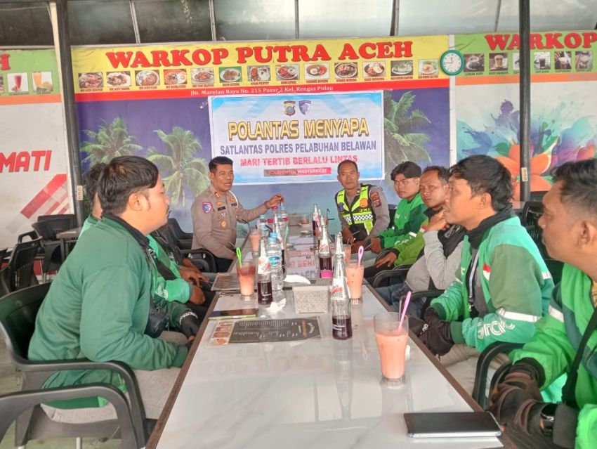 Keren! Satlantas Polres Belawan Gelar &ldquo;Polantas Menyapa&rdquo; di Medan Marelan