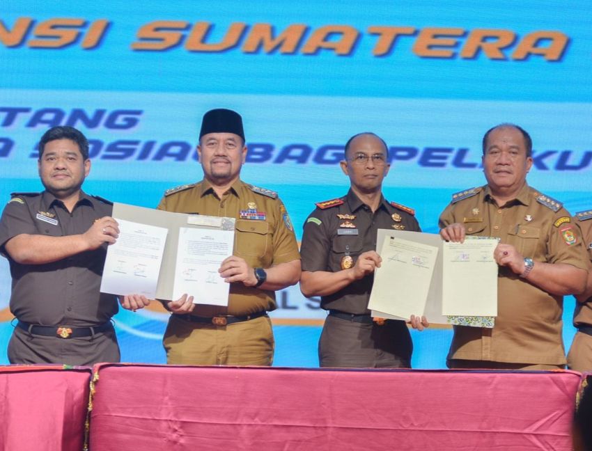 Bupati Batu Bara Hadiri Penandatanganan MoU Pelaksanaan Pidana Kerja Sosial se-Sumatera Utara