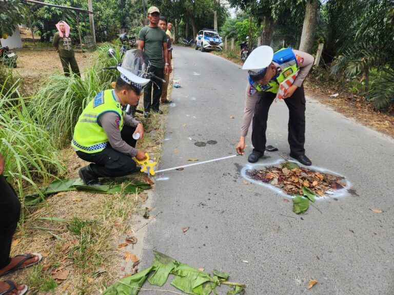 Kanit Gakkum Sat Lantas Polres Simalungun Tangani Laka Lantas Maut